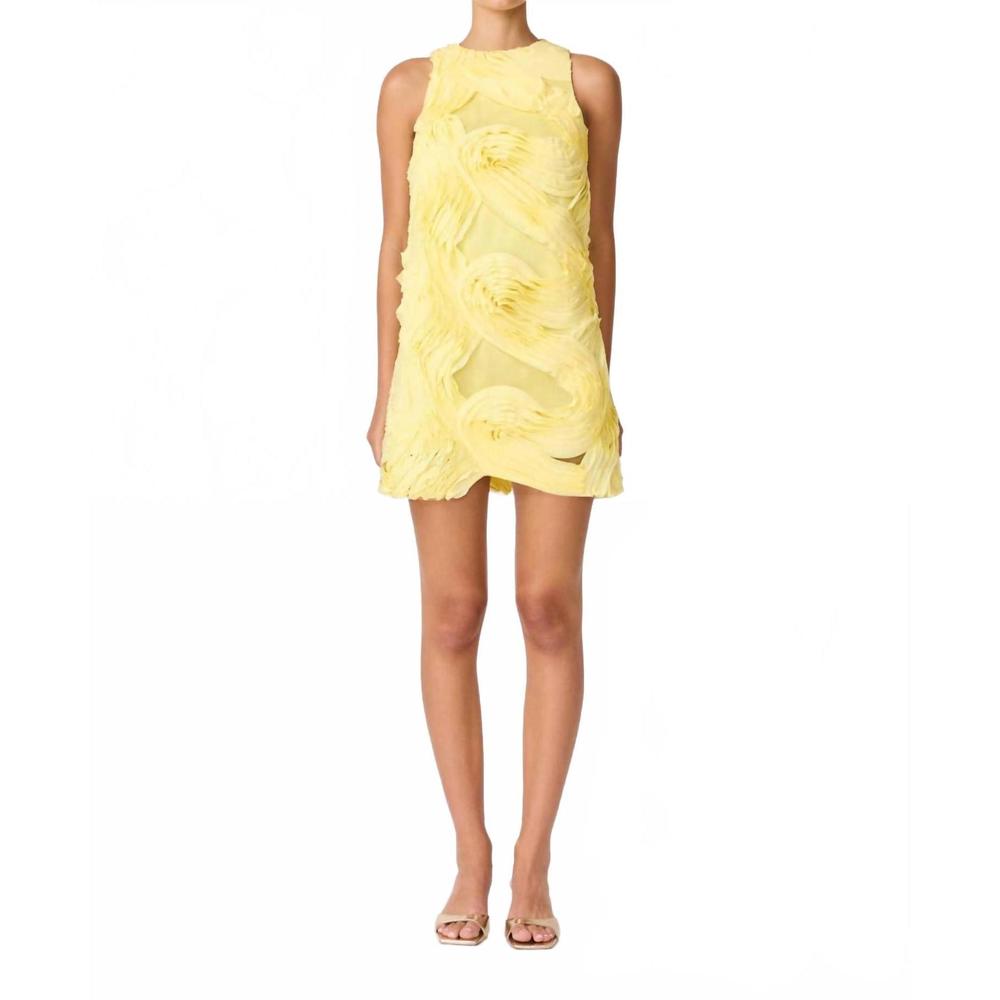 Elliatt Yellow Mini Dress